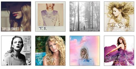 Taylor Swift Album Cover Art