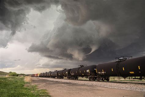 Tornado and Train Photograph by Eugene Thieszen