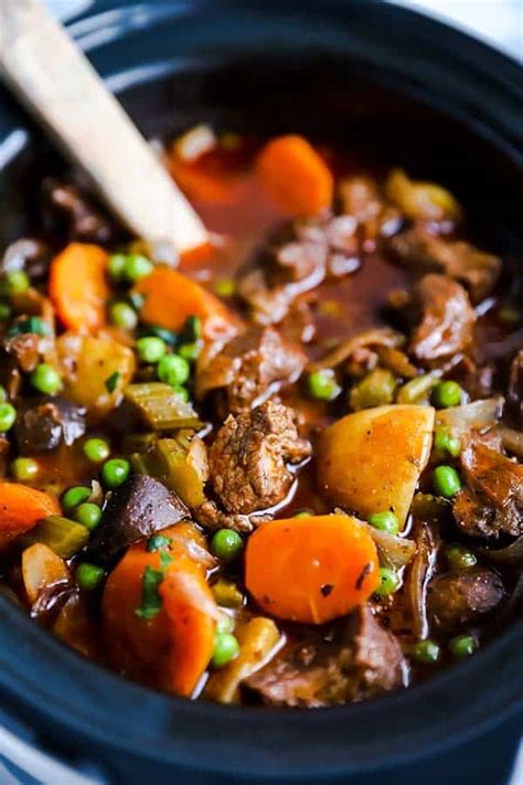 Crock Pot Beef Stew Recipe | Savory Nothings