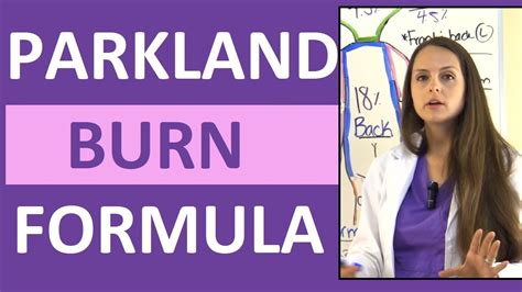 Parkland Burn Formula Calculation Example Nursing NCLEX Lecture Review - YouTube