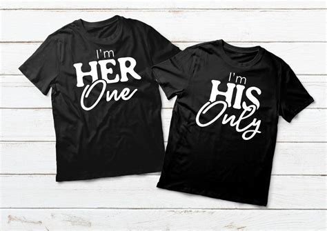 Couples Shirts His and Hers Matching Outfits One and Only Quote ...