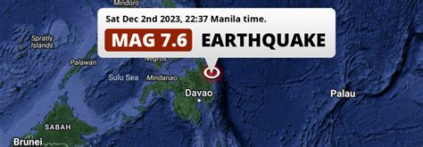 On Saturday Evening an Unusually powerful M7.6 Earthquake struck in the ...