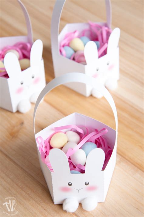 Simple Printable Bunny Easter Basket • Crafting my Home