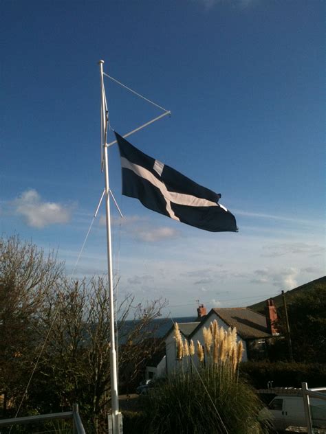 St Piran's Flag St Piran, Cornwall, Wind Turbine, Wind Sock, Beautiful Places, Venues, Flag ...