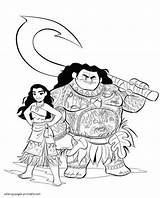 The Moana And Maui page To color It  COLORING PAGES PRINTABLECOM sketch template