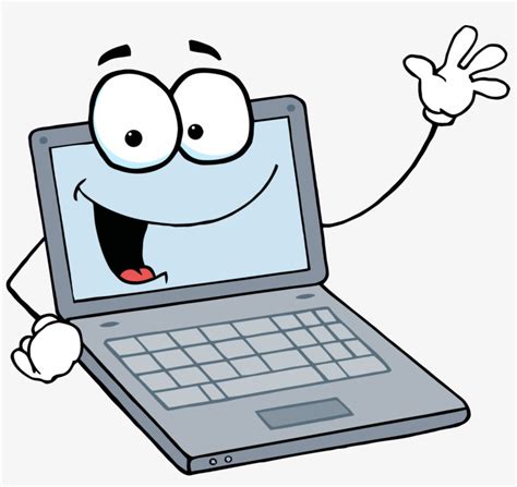 Laptop Animation Cartoon Clip Art Cartoon Computer - Computer Cartoon Transparent PNG ...