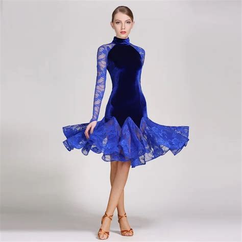 lace latin ballroom dress modern dance costume Latin dance dresses for women tango dancing dress ...