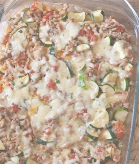 Cheesy Turkey and Sausage Casserole Recipe | SparkRecipes