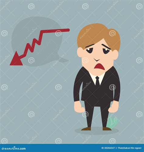 Businessman Fail Cartoon Character Royalty Free Stock Photography - Image: 30266547