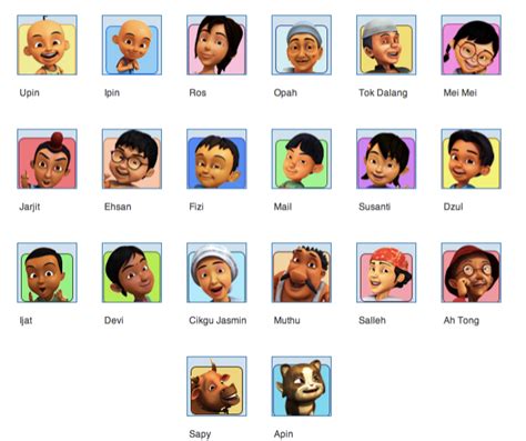 Nama Kawan Upin Ipin - AbbeyoiHurley