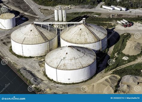 Aerial View of Industrial Zone Stock Photo - Image of reservoir, energy: 35502274