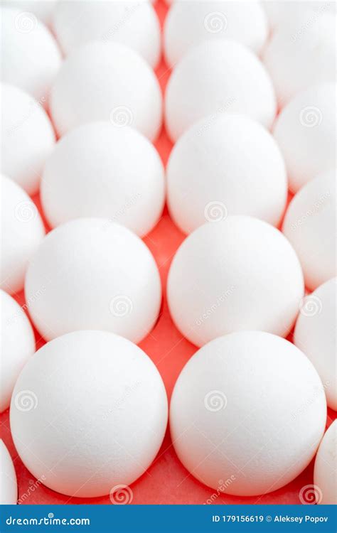 White Chicken Eggs. Useful Food Product Stock Image - Image of object ...