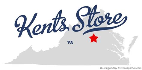 Map of Kents Store, VA, Virginia