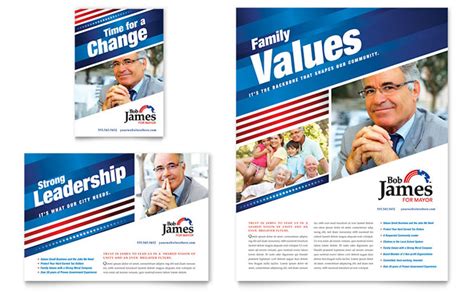 Political Campaign Flyer & Ad Template Design