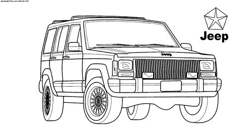 Jeep coloring pages