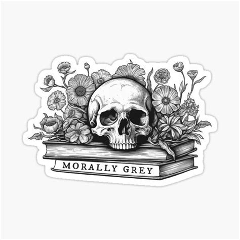 Morally grey sticker. Booktok aesthetic stickers. Booktoker quotes sticker. Dark romance reader ...