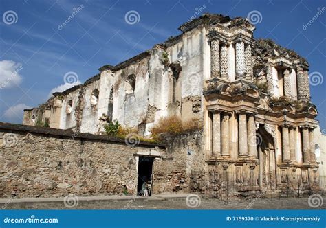 Ruins of the Iglesia De El Carmen Church Stock Photo - Image of attraction, america: 7159370