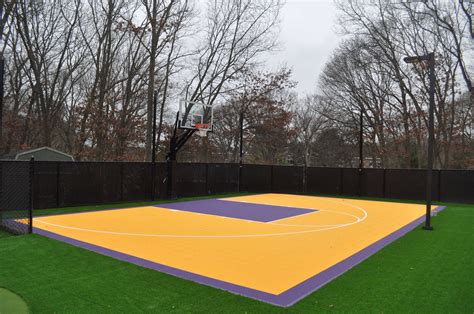 Custom Vibrant Half-Court Basketball Court | Gappsi