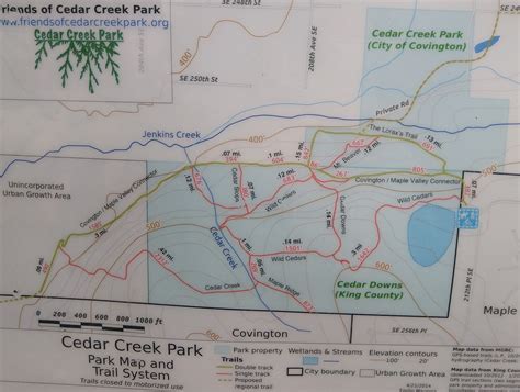 Cedar Creek Park Map