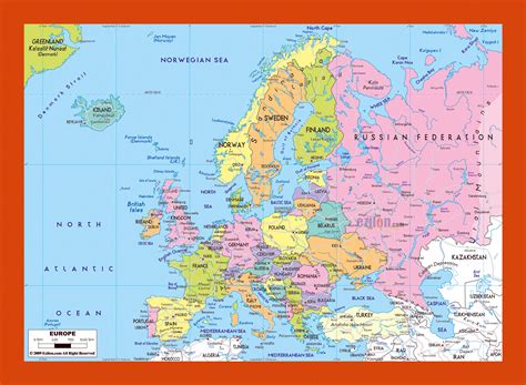 Political map of Europe | Maps of Europe | GIF map | Maps of the World in GIF format | Maps of ...