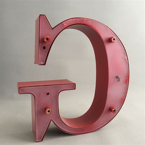 Large metal letters