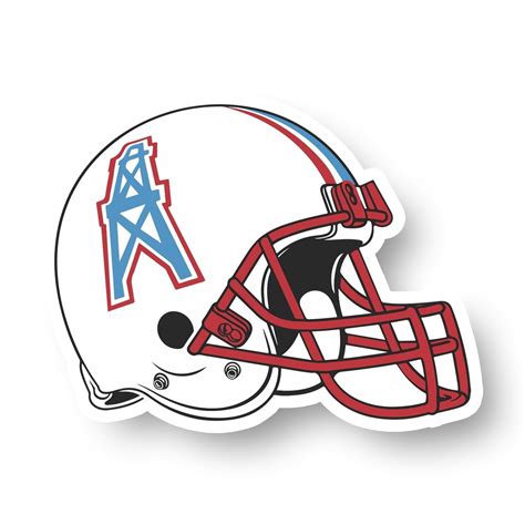 Houston Oilers Football Helmet Precision Decal