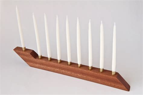 How to: Make a DIY Modern Wooden Menorah - ManMadeDIY