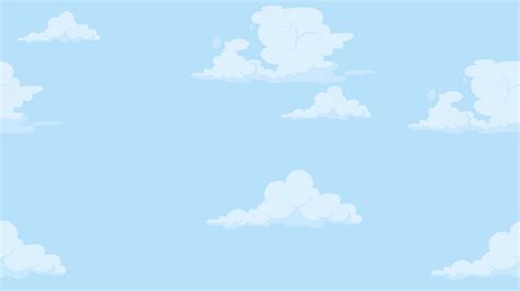 Cloudy sky animation. Animated Clouds timelapse in blue sky background ...