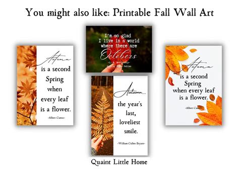 Fall Bookmarks Printable Set of 16 Autumn Bookmarks - Etsy