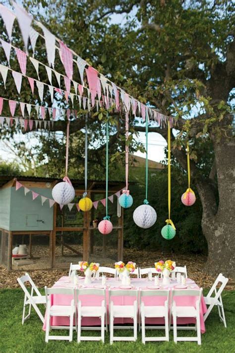 45+ Incredible Decoration For Back Yard Party Ideas | Outdoor birthday party decorations ...