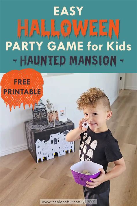 Haunted Mansion Halloween Party Game for Kids - The Aloha Hut