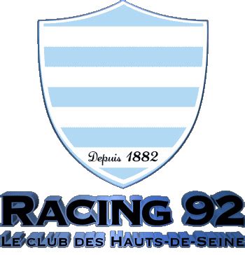 GIF Racing 92 France Rugby Club Logo Sports