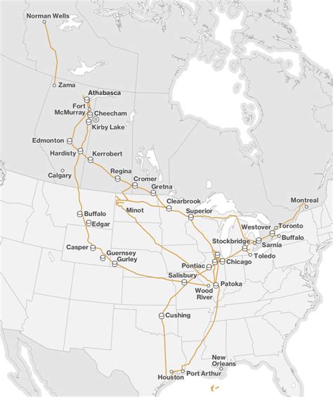 Enbridge Pipeline Map