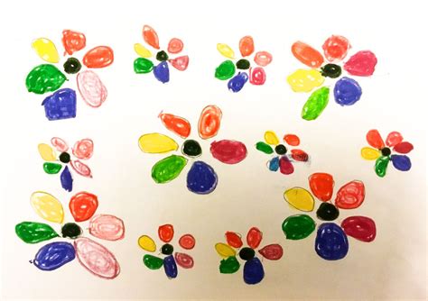 Colour Wheel Flowers - Kindergarten Art Lesson