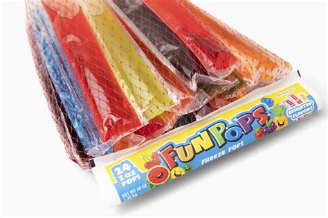 Fun Pops Fruit Flavored Freezer Pops, Oz, 36 Count