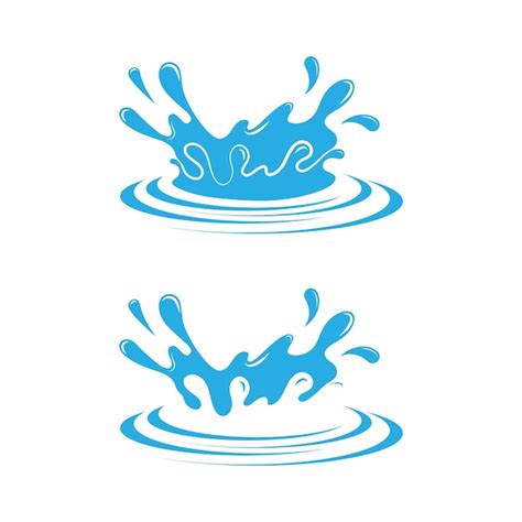 Premium Vector | Water splash icon vector illustration