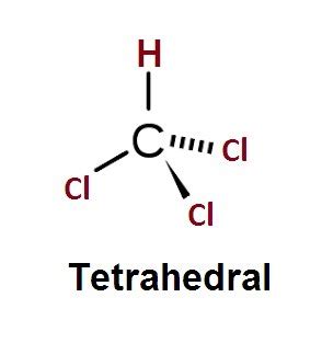 What is the molecular geometry, or shape, of chloroform (CHClÀ)? A ...