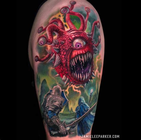 Jamie Lee Parker on Twitter | Beholder tattoo, Dnd tattoo, Tattoos