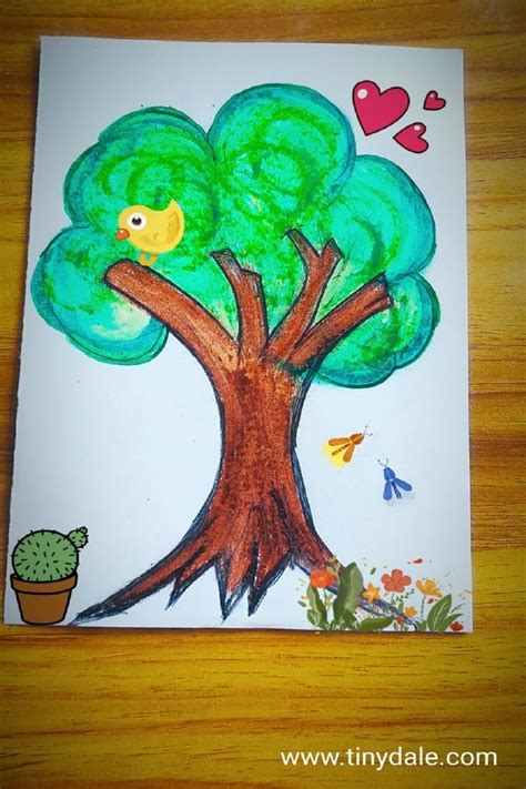 Simple Tree Drawing For Kids