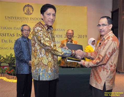 Rektor UI Resmi Dilantik - Universitas Indonesia