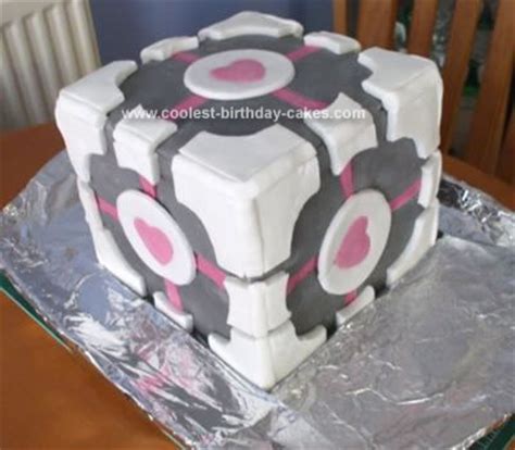 Coolest Companion Cube Cake from Portal Video Game