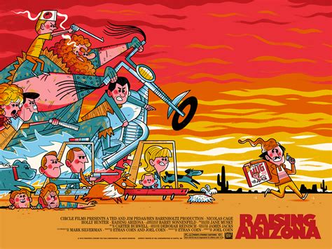 The Blot Says...: Raising Arizona Movie Poster Screen Print & Enamel ...