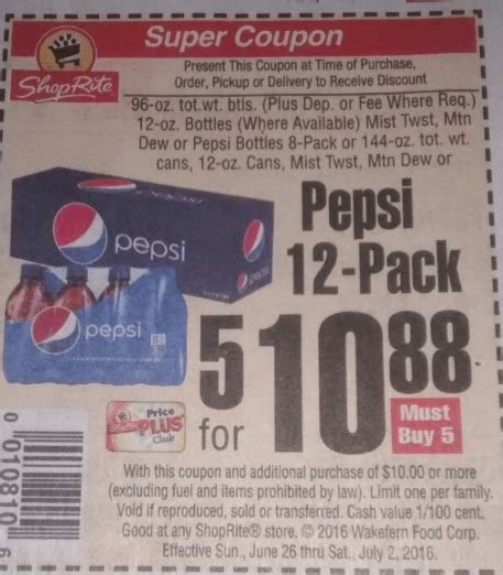 Pepsi 12 pack Cans as Low as $1.58 at ShopRite! {6/26}Living Rich With ...