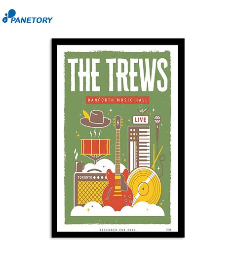 The Trews Toronto Danforth Music Hall 2 Dec 2023 Poster 2024