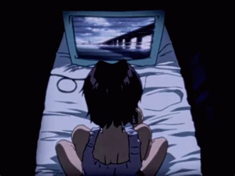 Anime Watching Tv GIF - Anime WatchingTv AnimeGirl - Discover & Share GIFs