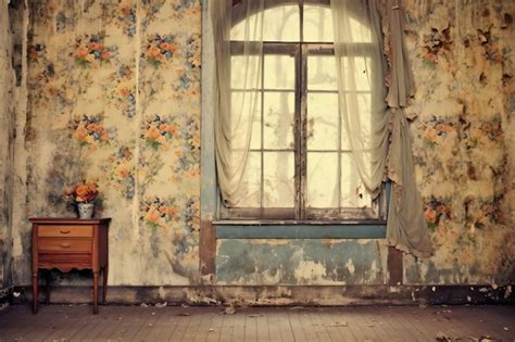 Premium Photo | Vintage room with old window and flowers Photo in old ...