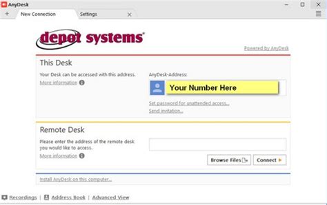 AnyDesk Remote Support - Depot Systems