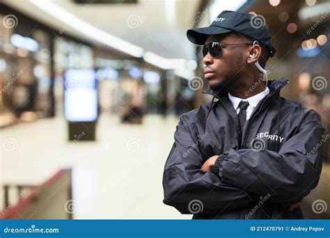 Security Guard in Shopping Mall Stock Image - Image of events, control ...