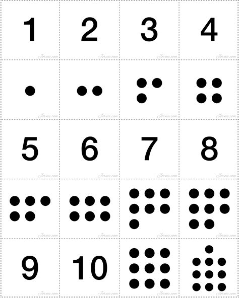 5 Best Images of Printable Dot Cards 1 10 - Free Printable Numbers 1 10 ...