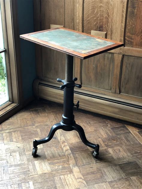 Antique Drafting Table, Adjustable Artist Table, Industrial Desk, Cast ...
